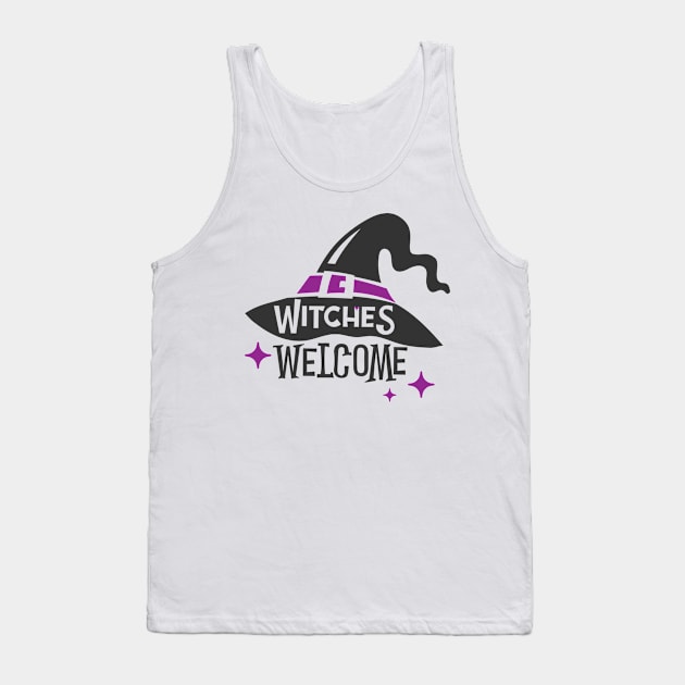 Halloween Witches Arrival Tank Top by designdaking